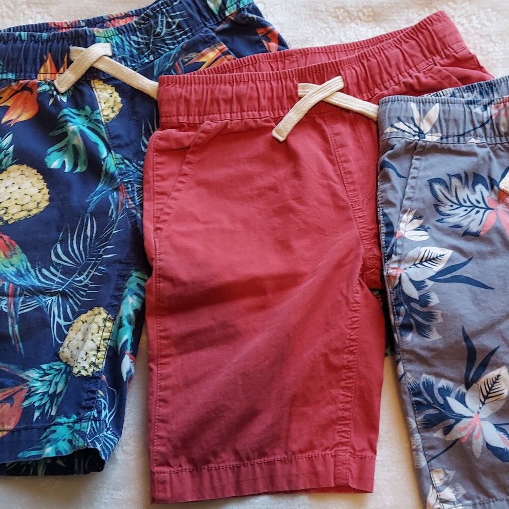*3 Pairs* Boys Pull-on Shorts Size Small 7
